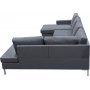 Nova U-Sofa Hellgrauer Stoff - Rechts