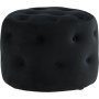 Respit Hocker - Schwarzer Samt