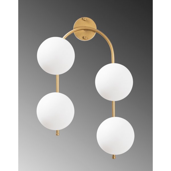 Klenod Wandleuchte 10605 - Gold/Weiß