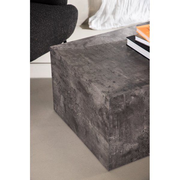 York Low Couchtisch 80 x 60 cm - Dunkelgrau