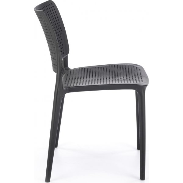Cadeira stapelbarer Esszimmerstuhl 514 - Schwarz