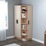 Luses Kleiderschrank - Kiefer/Beige