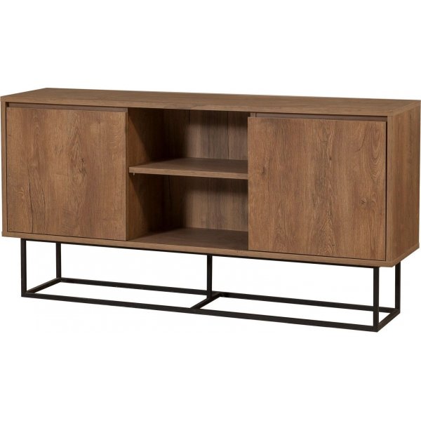 Zela Sideboard - Nussbaum/schwarz