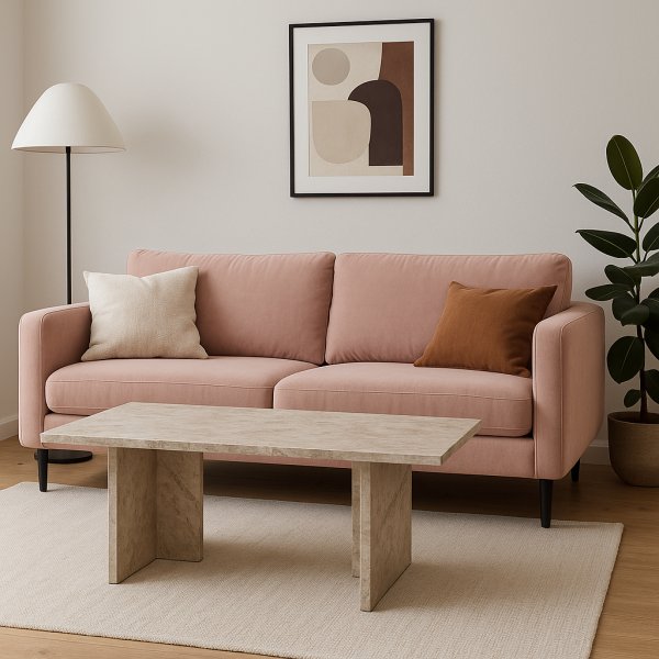 Couchtisch 110x60 cm aus Marmor