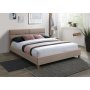 Sierra Bettrahmen 160x200 cm - Beige Samt