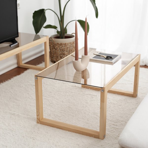 Via Couchtisch 85 x 55 cm - Helle Kiefer