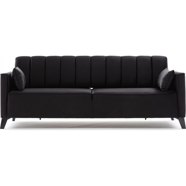3-Sitzer-Schlafsofa - Schwarz