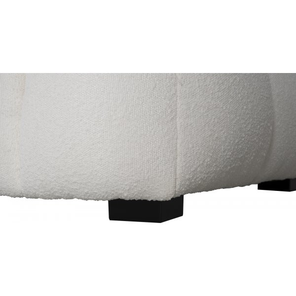 Diwansofa Bouclè cremeweiß 322 cm