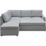 Traumgraues Schlafsofa mit Stauraum und Ecksofa