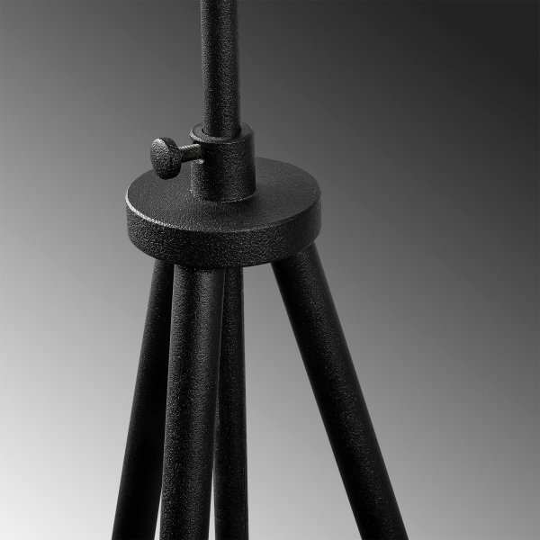 Stativ-Stehlampe - Schwarz/Creme