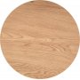 Runder Couchtisch Ø40/59 cm - Eiche/schwarz