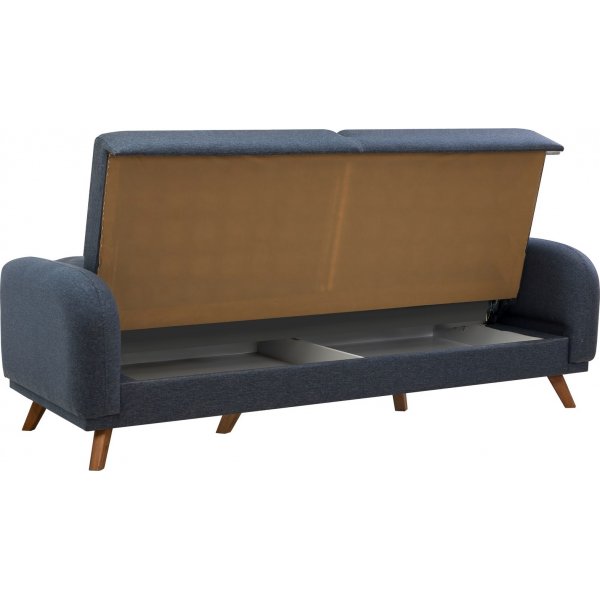 Kronos 3-Sitzer-Schlafsofa Dunkelblau