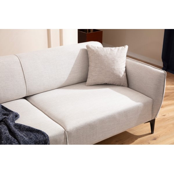 Belissimo 3-Sitzer-Sofa - Weiß