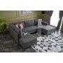 Belen U-Bettsofa - Anthrazit
