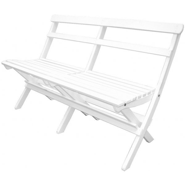 Knohult Outdoor-Sofa | Gartenbank - Weiß + Textilreinigung für Möbel