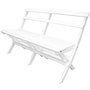 Knohult Outdoor-Sofa | Gartenbank - Weiß + Textilreinigung für Möbel
