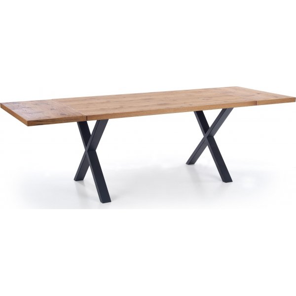 Xavier Esstisch 160-250 x 90 cm - Eiche/Schwarz