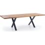 Xavier Esstisch 160-250 x 90 cm - Eiche/Schwarz