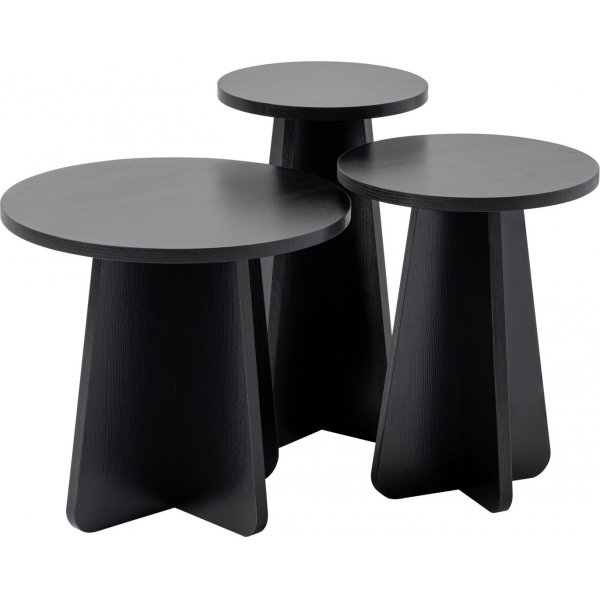 Lume Couchtisch-Set - Schwarz