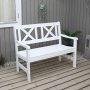 Europa Gartenbank 2-Sitzer - Weiß