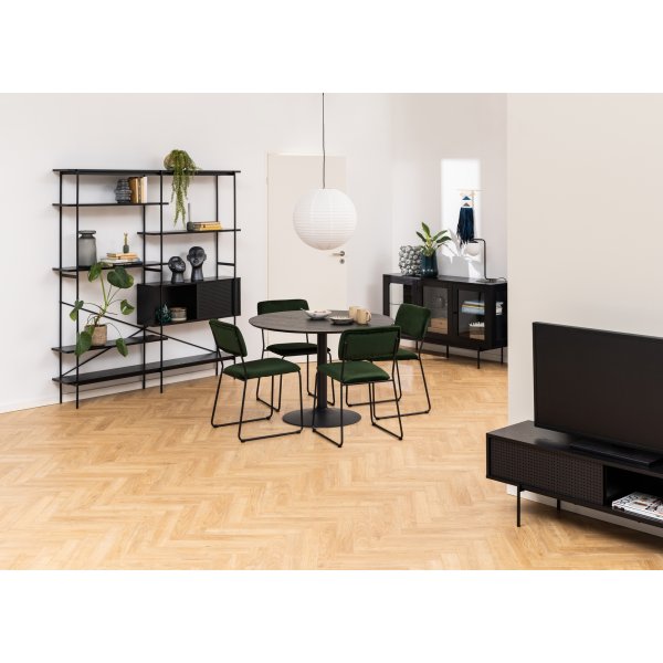 Ibiza Esstisch ø110 cm - Schwarz