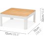 Portals Lounge Gruppe 2 - Weiß/Teak