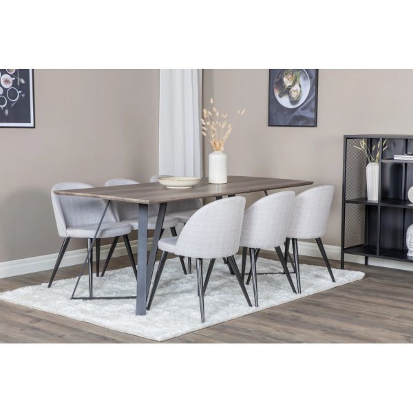 Armada Esstisch 180 cm - Eiche/schwarz