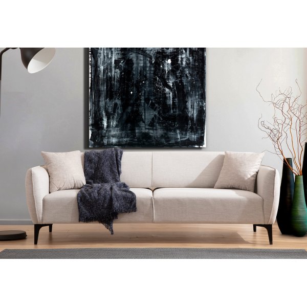 Belissimo 3-Sitzer-Sofa - Weiß