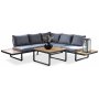 Outdoor-Ecksofa mit Tisch + Textilreinigung für Möbel