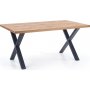 Xavier Esstisch 160-250 x 90 cm - Eiche/Schwarz