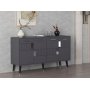 Moda Sideboard - Anthrazit/Silber
