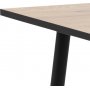 Wilma Esstisch 80 cm - Eiche/schwarz