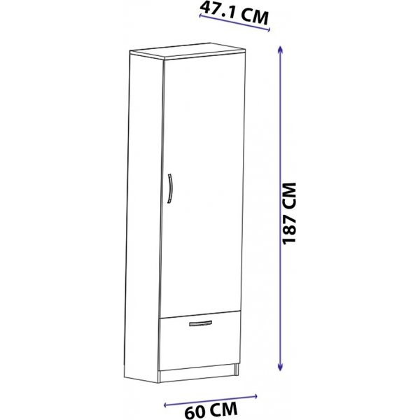 Weihnachtsgarderobe - Nussbaum