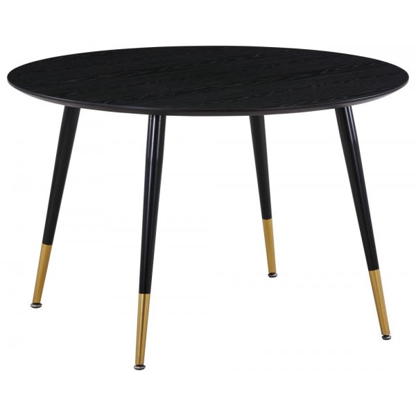 Esstisch Slope ø115 cm - schwarz / Messing