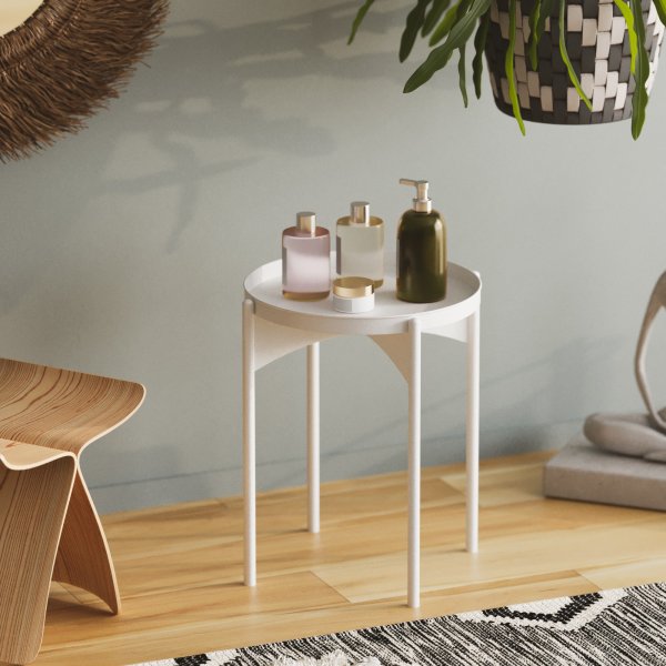 Vela Couchtisch Ø44 cm - Weiß
