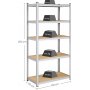 Galore Regal 200 cm - Silber/Beige
