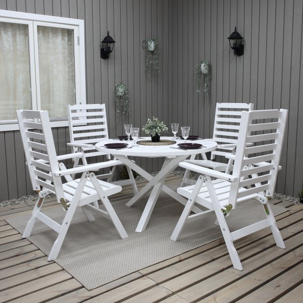 Båstad Positionsstuhl - Weiß