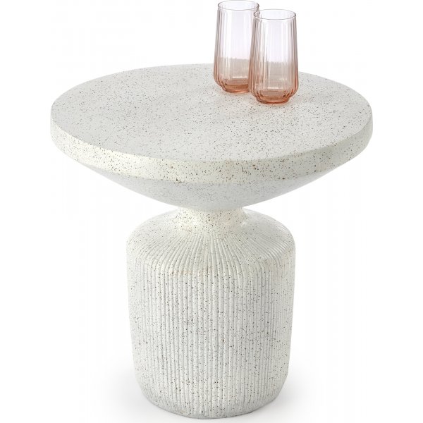 Giza Couchtisch Ø54 cm - Weiß