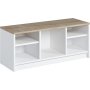 Lone Schuhschrank - Weiß/Saphir-Eiche