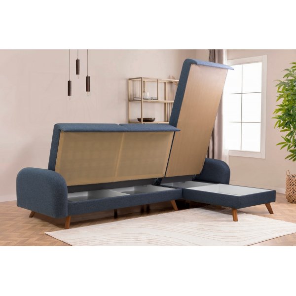 Kronos 2 Schlafsofa Dunkelblau