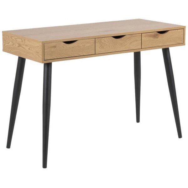 Neptun Schreibtisch 110x50 cm - Imitat/schwarz