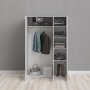 Space-Kleiderschrank mit 3 Türen - Weiß