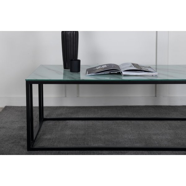 Couchtisch Link 120 x 60 cm - Schwarz/Weiß