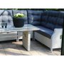 Wembley verstellbares Ecksofa mit Tisch - Leichtes synthetisches Rattan