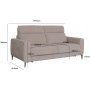 Hoven-Schlafsofa mit vorderem Bett - Beige