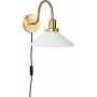 Axel Wandleuchte - Opalglas/Messing - 25 cm