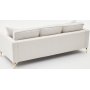 Berlin 3-Sitzer-Sofa - Cremeweiß/Gold