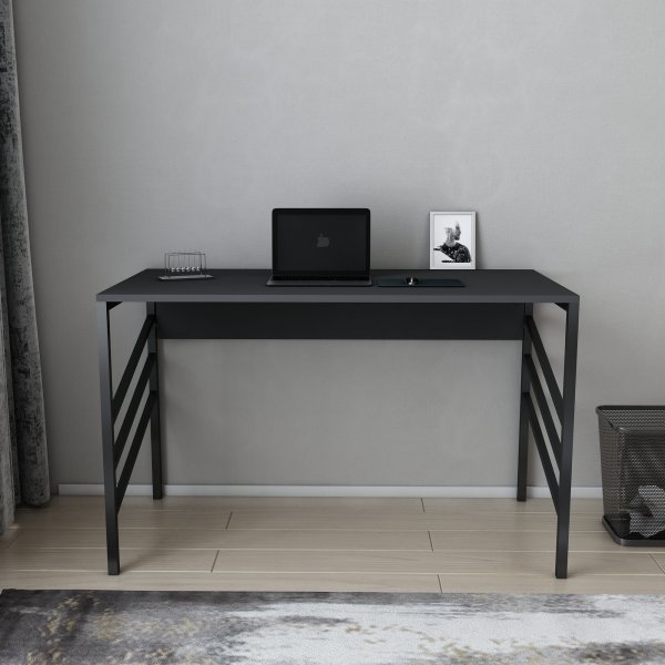 Josephine Schreibtisch 120 x 60 cm - Schwarz/Anthrazit