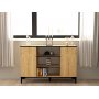 Ebin Sideboard - Saphireiche/Schwarz