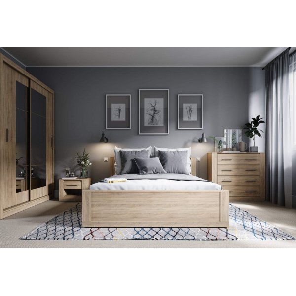 Einar Bett 180 x 200 cm - San Remo Eiche
